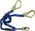 4-1/2' to 6' 'Y' Leg Shock Absorbing Lanyard w/D-Ring & 2 Rebar Hooks (2PK)