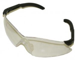 Gateway Hawk Black Frame/Clear Lens Safety Glasses