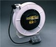 12/3 50' 20Amp Retractable Cord Reel w/ Duplex Outlet - USA