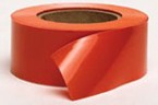 Harris 3" x 1000' Solid Orange Barricade Tape - No Legend (12 Rolls)