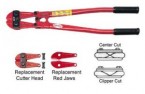 12" Bolt Cutter Clipper Cut Jaw w/Red Blade (5/32" Cap.)