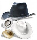 Jackson Western White Outlaw Hard Hat (4 Hard Hats)