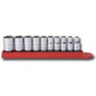 10PC 1/4" Drive 6-Point SAE Socket Set