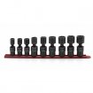 9PC 1/2" DR 6-PT SAE Pinless Universal Impact Sockets