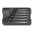 9PC X-Beam SAE Flex Combination Ratcheting Wrench Set