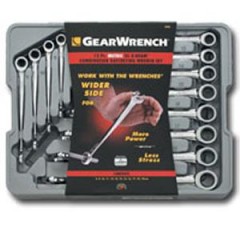 12PC X-Beam Metric  Combination Ratcheting Wrench Set