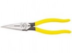 Klein 8-5/16" Heavy-Duty Long-Nose Pliers - Side-Cutting