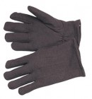 Heavy Duty Fleeced Lined Brown Jersey Gloves (12 Pairs)