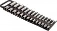 Lisle 28PC 3/8" Drive Black Magnetic Socket Holder