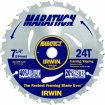 Marathon 7-1/4" 24-Tooth Carbide-Tipped Thin Kerf Circular Saw Blade