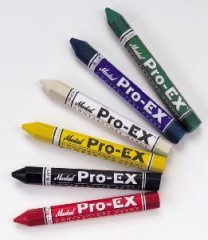 Markal White Pro-Ex Contractors Grade Lumber Crayon  (12 Crayons)
