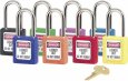 1-1/2" Red Safety Lockout Padlock 3" Shackle Length (6 Padlocks)