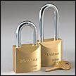 2" Solid Brass Pad Lock Keyed Diff. Shackle: 2-1/16" (6 Padlocks)