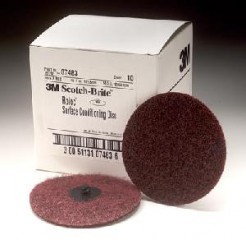 3M 4" Medium Scotch-Brite Roloc Surface Prep Disc  (10 Discs)