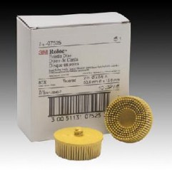 3M 2" Yellow Roloc Bristle Disc 80-Grit  (10 Discs)