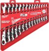 15PC SAE Master Flex Head Ratcheting Combo Wr Set (1/4" to 1")