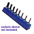 MTS Neon Blue 3/8" Drive Universal Magnetic Socket Holder