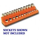 MTS Solar Orange 1/4" Drive Shallow/Deep Socket Holder