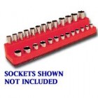 MTS Rocket Red 1/4" Drive Shallow/Deep Socket Holder