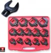 14pc 1/2" Dr. Metric Jumbo Crowfoot Wrench Set