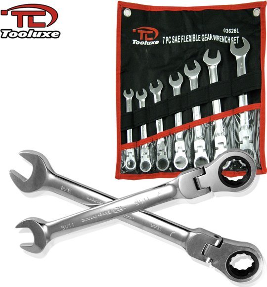 7pc Metric Ratcheting Flex Head Wrench Set(10 to 19MM)