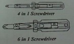 6-in-1 Quick Change Screwdriver (12 Screwdrivers)