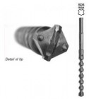 1" x 36" Quad Tip SDS-Max Drill Bit