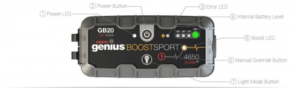 NOCO Genius Boost Sport 400A 12V Lithium Jump Starter
