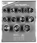 OTC Combination 6pt & 8pt Truck Locknut Display w/ Sockets