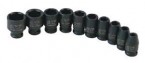 Sunex 10PC 1/4" Dr. Standard SAE Impact Socket Set 6-Point