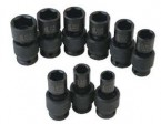 Sunex 9PC 1/2" Dr. Universal Standard SAE Impact Socket Set 6-Point