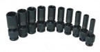 Sunex 10PC 1/2" Dr. Universal Deep SAE Impact Socket Set 6-Point