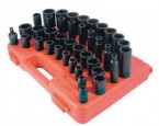 Sunex 39PC 1/2" Dr. Standard/Deep SAE Impact Socket Set