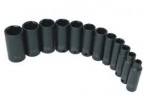 Sunex 12PC 3/8" Dr. Deep SAE Impact Socket Set 6-Point