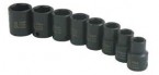 Sunex 8PC 3/8" Dr. Standard Metric Impact Socket Set 6-Point