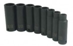 Sunex 8PC 3/8" Dr. Deep Metric Impact Socket Set 6-Point