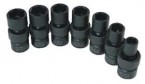 Sunex 7PC 3/8" Dr. Standard Metric Universal Impact Socket Set 6-Point