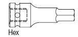 Sunex 3/4" Drive 19mm Metric Impact Hex Bit Socket