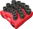 Sunex 17PC 3/4 Dr. Standard SAE Impact Socket Set 6-Point