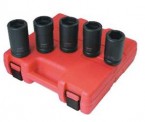 Sunex 5PC 1" Dr. Combination Budd Wheel Socket Set