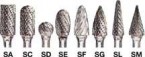 3/8" x 3/4" Type SA3 Double Cut Tungsten Carbide Bur