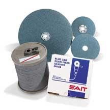 Sait 5" x 7/8" SAIT-LOK 36G Premium Zirconium Fiber Discs  (15 Discs)