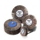 1-1/2"x1/2" Straight 1/4" Mandrel 80G A/O Flap Wheels (10 Wheels)