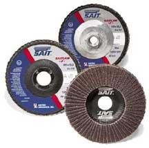 Sait 4-1/2" x 7/8" 50G Saitlam F Aluminum Flap Discs  (10 Discs)