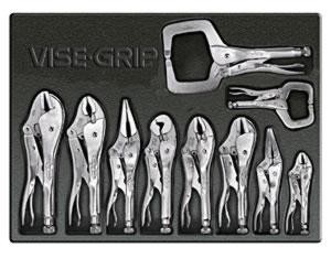 Vise-Grip 10PC Locking Tool Set w/ Tray